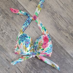 VENUS WHITE FLORAL BIKINI TOP